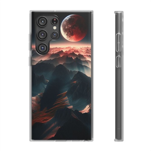 Eclipse Over Mountain Resistant Phone Back Case For iPhone & Samsung S Series - Picture 57 of 77