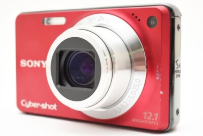 SONY Cyber shot DSC-W270 RED 12.1MP Digital Camera only japanese
