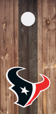 Cornhole Board Wraps Decals Vinyl Stickers Set of 2 - Houston Texans