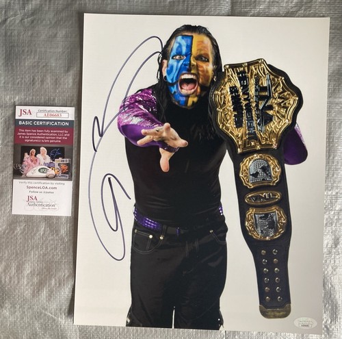 JEFF HARDY SIGNED 11X14 PHOTO TNA CHAMPION AEW WWE JSA AUTHRNTICATED AE06683