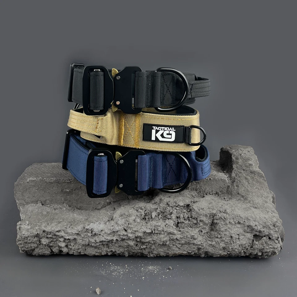 HugglePets Tactical K9 Dog Collar Endurance Adjustable Heavy Duty Control Handle — 第 2/4 张图片