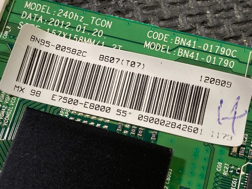 🖥️ Samsung® OEM Genuine T-Con Board P/N: BN95-00582C For TV Model: UN55ES8000FX - Picture 2 of 3