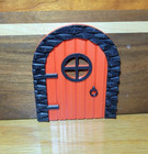 Red Fairy Garden Door Or Gnome Door for Tree Trunk Mini