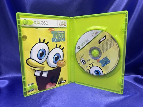SpongeBob's Truth or Square (Microsoft Xbox 360, 2009) CIB Complete Very Good! - Picture 3 of 4