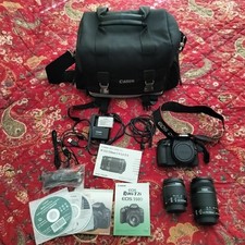 Canon EOS Rebel T2i DSLR Camera Kit, Strap, Bag, 18-55mm  55-250mm Lenses