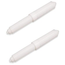 Kunststoff Toilettenpapierhalter 2er Set, Federbelastet, leicht anzubringen, ...