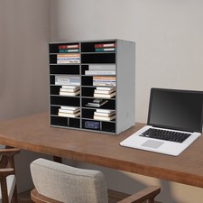 Adjustable File Sorter, 16-slot Compartments,...