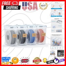 Filament Storage Box - 4 Pack Filaments Container for 3D Printing Filaments S...