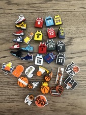 Lot Of 30 NBA Basketball Inspired Croc And Shoe Charms - Player And Shoes