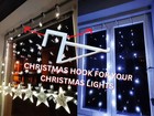 4-Piece Plastic Window Hooks – Easy Christmas Light Installation