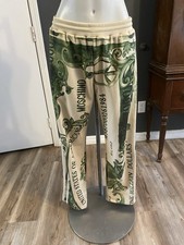 Moschino dollar bill track Pants Size 6 Designer Fun Unique