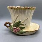 Vintage McCoy Pottery Fancy Lotus Leaf Pot Planter Vase