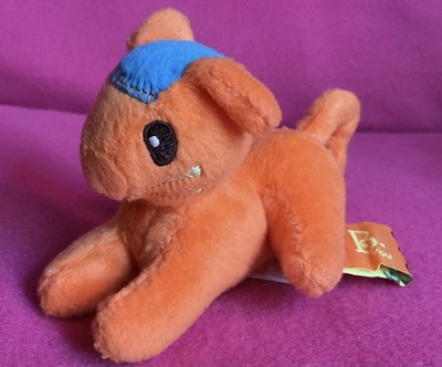 Maison Battat liegendes orangefarbenes Kätzchen Katze weiches Plüschtier klein 5,5 Zoll B.You B.Happy