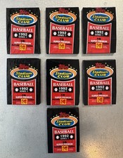 1992 Topps Stadium Club Series 1 Sealed Baseball 7 Packs (15 Cards Of Each Pack)