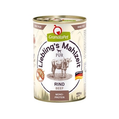 4260165185950 GRANATAPET Liebling's Mahlzeit Beef - Nassfutter für Hunde - 