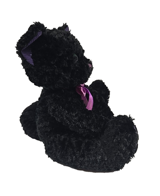 Dan Dee Black Cat Halloween Beanbag Plush Stuffed Animal Purple