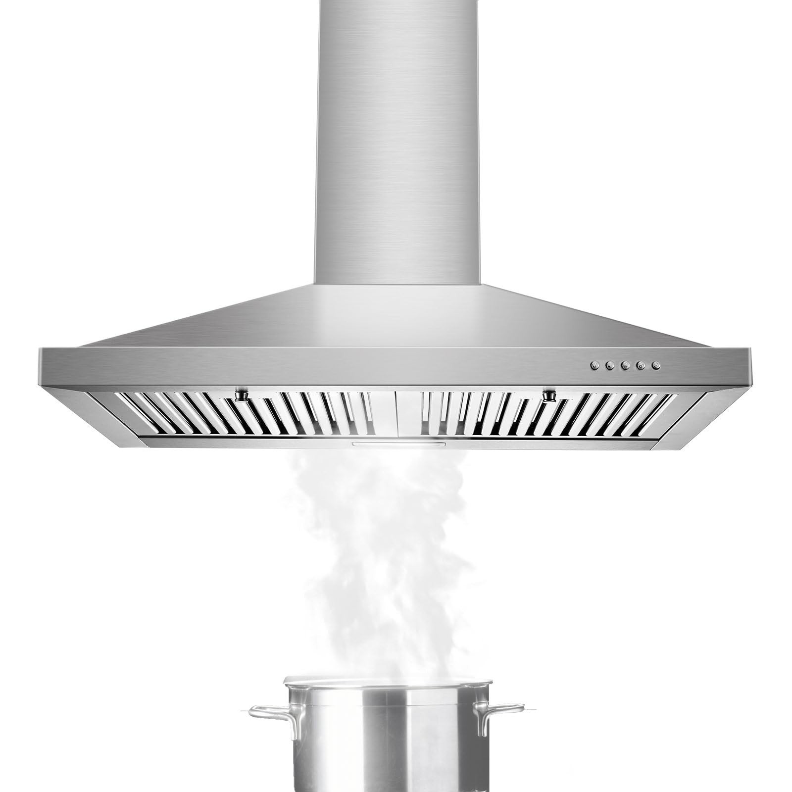 Tieasy Range Hood, Range Hoods 30 inch Stainless Steel, 450 CFM Kitchen Hood ...