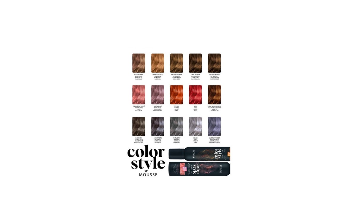 Mousse De Color Indola Styling 200 Ml Espuma De Color