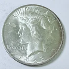 1923 Peace Silver Dollar $1 - 90% Silver - Circulated Coin #7751