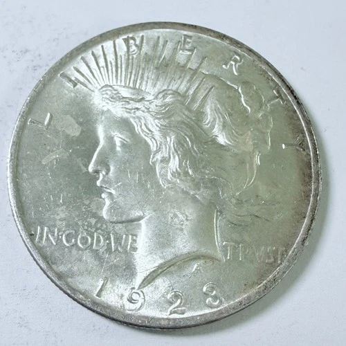 1923 Peace Silver Dollar $1 - 90% Silver - Circulated Coin #7751