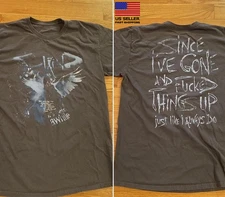 Hot New Staind band Tour 2 sided charcoal T shirt Retro basic NH20052