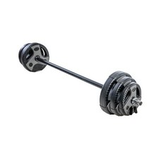 43 LB Barbell Weight Set for Home Gym with 55  padded Bar, Adjustable Weights