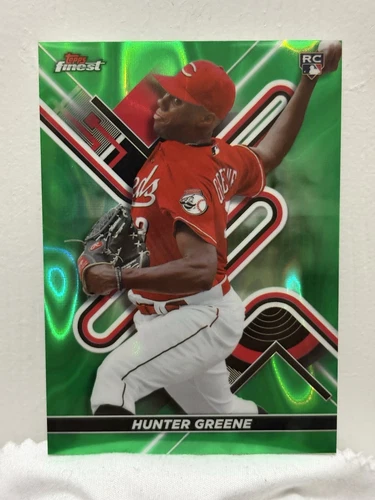 2022 Topps Finest Hunter Greene RC #69 Green Lava Refractor /99 🔥 Reds Rookie 