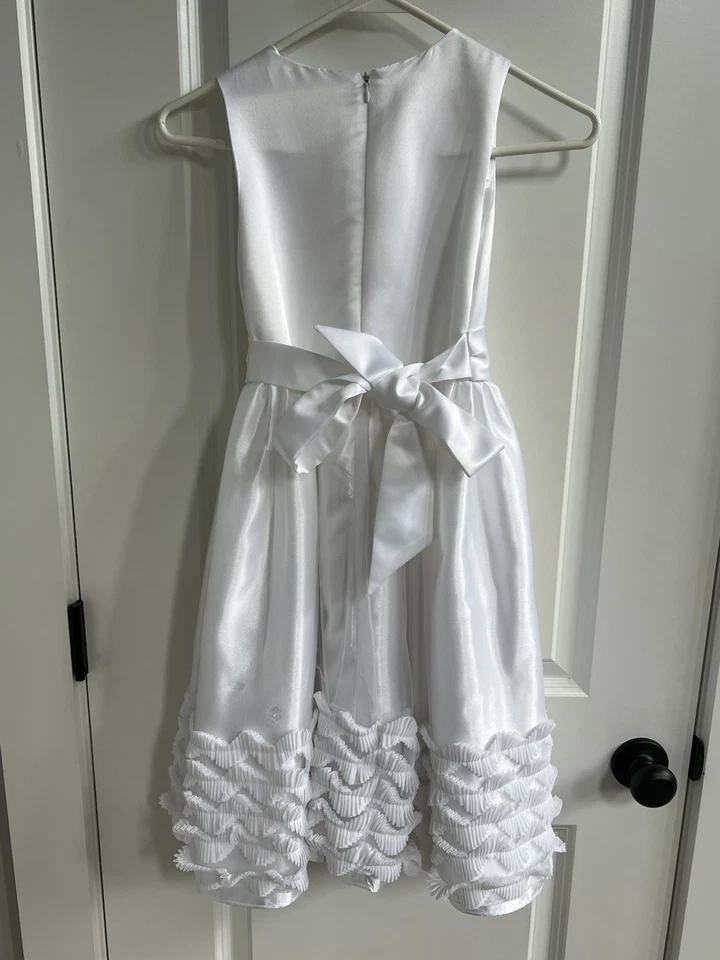 Vestido de boda/niña con flores/primera comunión/fiesta princesa americana con lazo de flores Foto 2 de 2