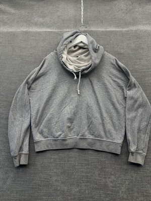 Nike Classic Stanton Hoodie Womens XL Gray Fleece Lined Cowl Neck Sportswear