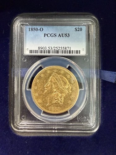 1850-O Liberty Double Eagle — photo from the most recent tracked eBay sale