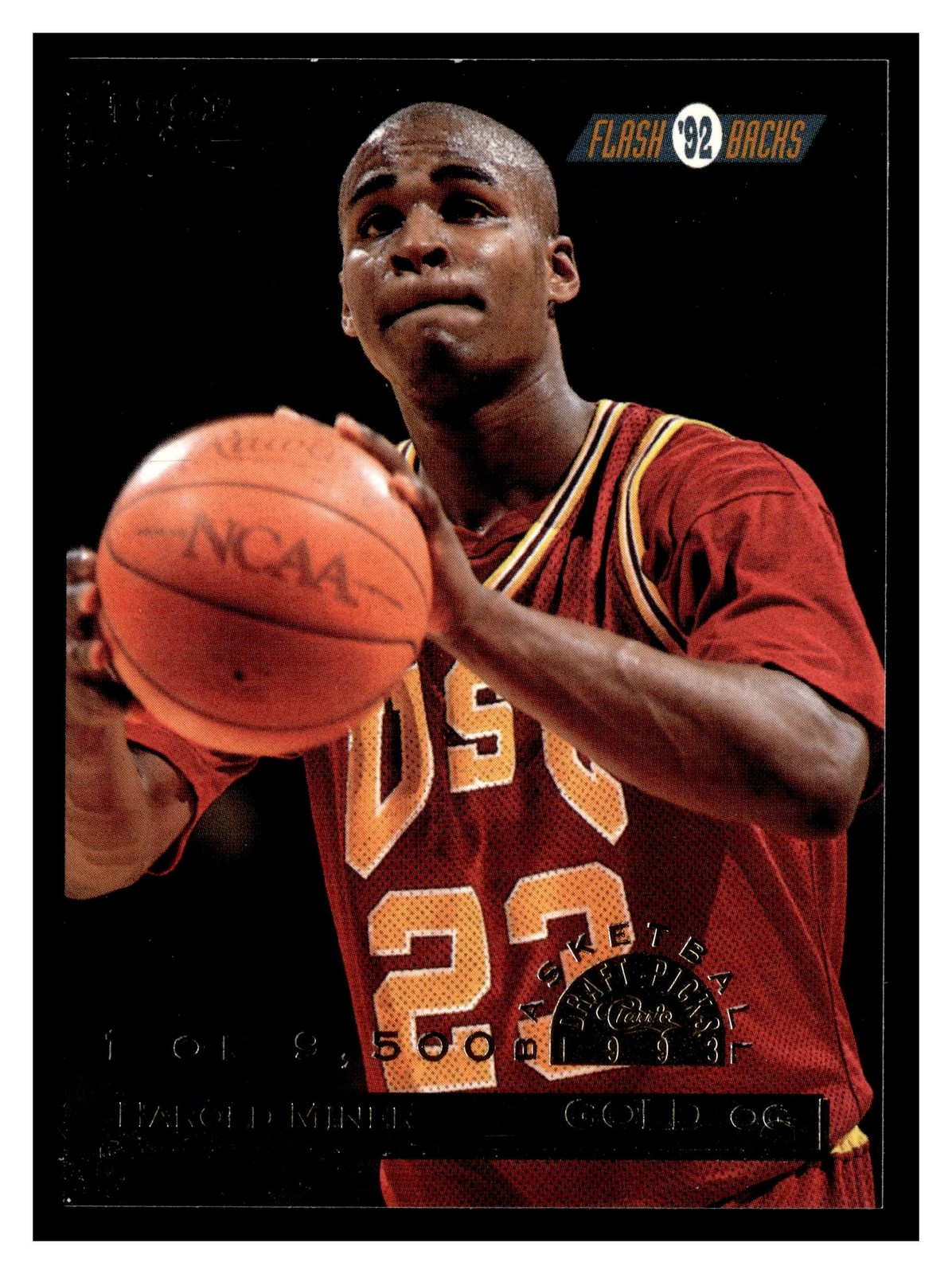Harold Miner #108 1993 Classic Draft Picks Gold 1 of 9,500