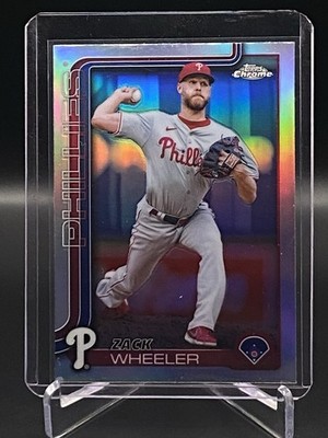 2025 Topps Chrome Baseball Zack Wheeler #189 Refractor