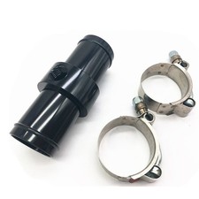Car Inline Radiator Hose Connector 3/8 NPT Temperature Sensor Adapter & Clamps
