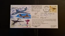1996 EJA(S)2 Vickers Valiant signed Hubbard, Flavell, Steele, Bailey and O'Conno