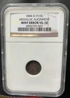 Better Date 1844-O Seated Liberty Half Dime NGC VG 10 Medallic Alignment Error
