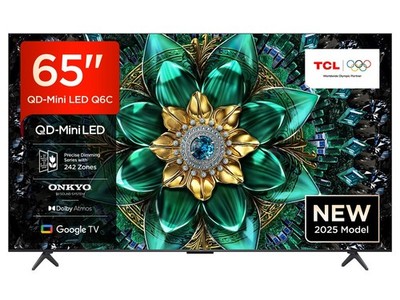 TCL 65Q6C 65 Zoll 4K UHD QLED Mini LED Smart TV Google TV 144Hz Dolby Onkyo 2.1