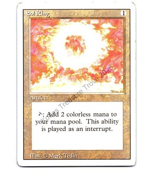 Sol Ring Artifact Uncommon Revised Edition MTG MP Good+/Very Good