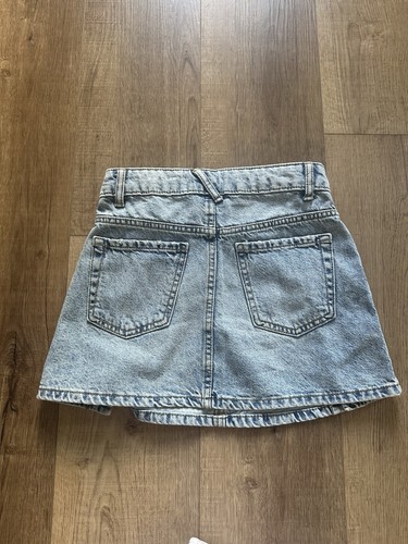 Girls Zara Denim Blue Jean Skirt Size 10 EUC - Picture 4 of 4
