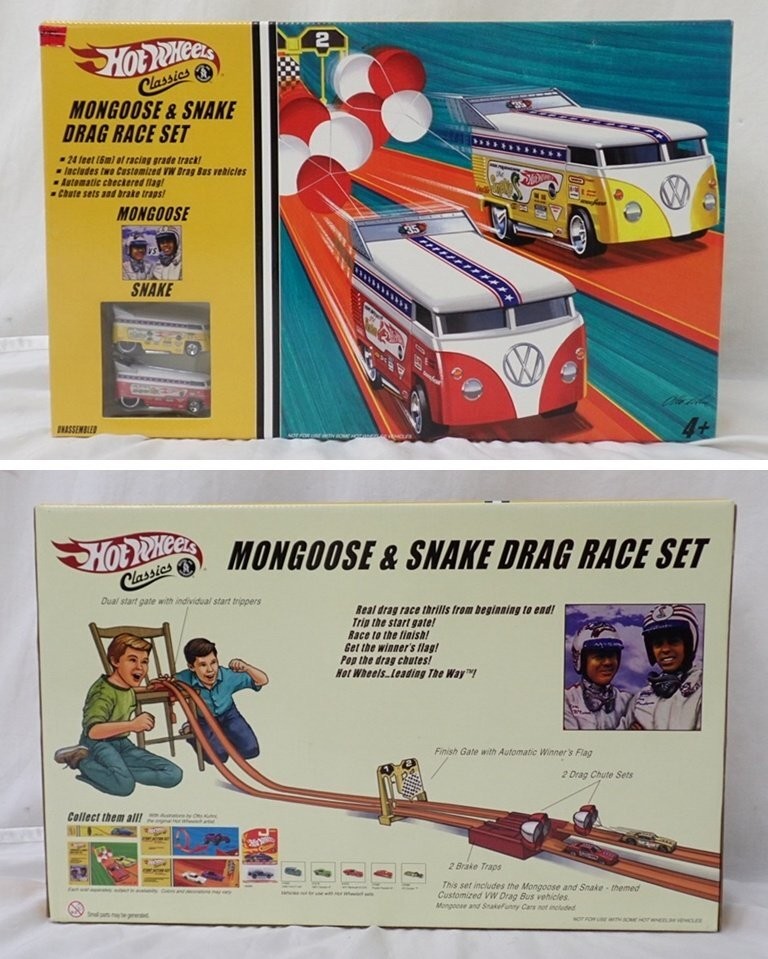 Mon & Snake Drag Race Set☆（VW BUS ） Hot Wheels Classics Mongoose & Snake Drag Race Set