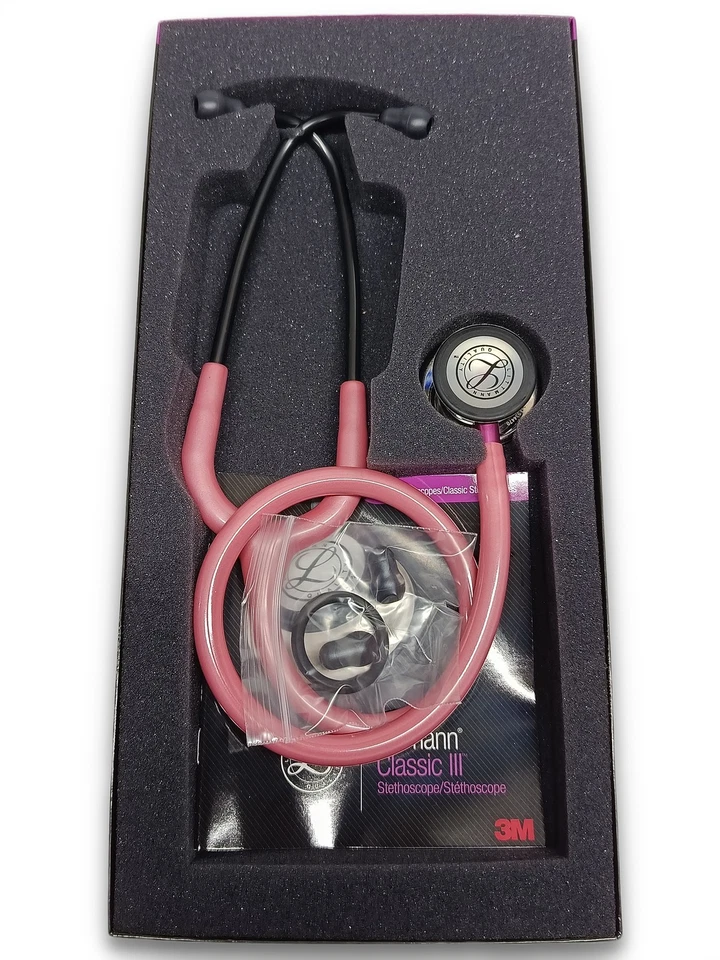 Littmann Classic III Stethoskop 5962 Schlauch Perlrosa Edelstahl - Bild 1 von 1