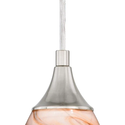 Vaxcel Lighting P0174 Milano 1 Light Mini Pendant - Nickel - Picture 3 of 9