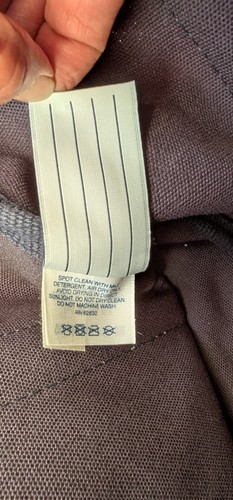 Vintage 90s Lands End Boat Tote Canvas Bag Blue and Green Made In USA - Picture 17 of 24