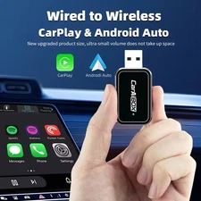 USB Wireless CarPlay Adapter For iPhone Apple Wireless Dongle Plug ＆Play Black
