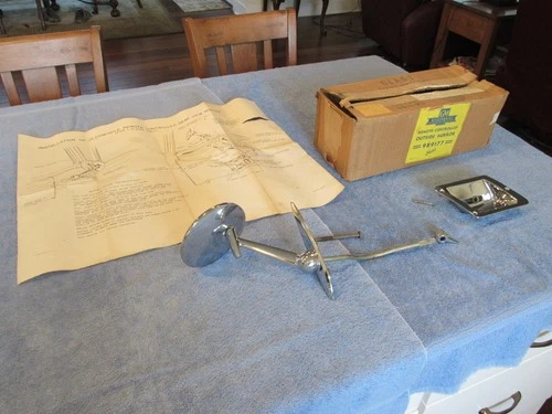 1959 Oldsmobile Remote Control Mirror Dealer Take-Off  **DAMAGED** NEEDS REPAIR