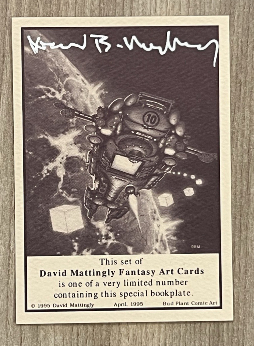 David Mattently Fantasy Art Bookplate Edizione Limitata