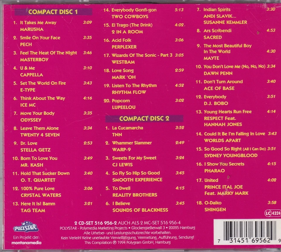 -1493- Formel Eins - 38 Sunny Hits -Doppel-CD- nahezu neuwertig - Bild 2 von 2