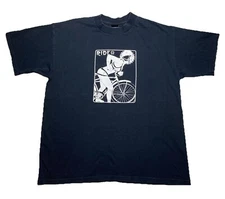 Spitfire Bicycle Ride Men’s Large T-Shirt Black USA Bike