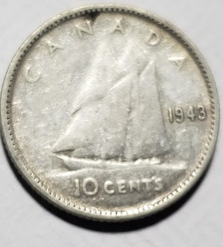 1943 Canada 10 Cents — photo from another recent sale