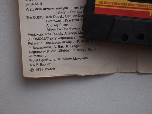 THE DUDIs (POLTON PC032) 1987 POLAND CASSETTE TAPE POLISH ROCK BLUES VG - Picture 5 of 5