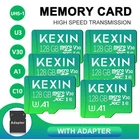 LOT 128 GB Micro SD Card Memory Card C10 U3 V30 MicroSDXC High Speed TF Card